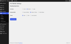 Page screenshot: FICTBASE &rarr; Settings