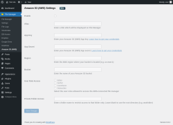 Page screenshot: File Manager → Amazon S3 (AWS)