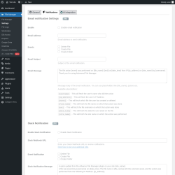 Page screenshot: File Manager &rarr; Settings &rarr;  Notifications