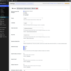 Page screenshot: File Manager &rarr; Settings