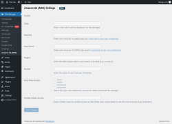 Page screenshot: File Manager → Amazon S3 (AWS)