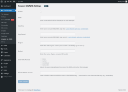 Page screenshot: File Manager → Amazon S3 (AWS)