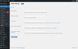 Page screenshot: File Manager → GitHub