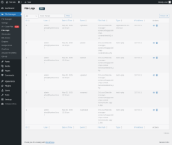 Page screenshot: File Manager → File Logs