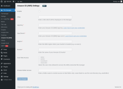 Page screenshot: File Manager → Amazon S3 (AWS)