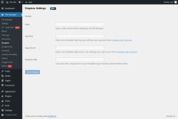 Page screenshot: File Manager → Dropbox
