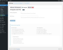 Page screenshot: File Manager &rarr; Settings &rarr;  AI Integration