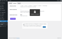 Page screenshot: File Organizer &rarr; Settings &rarr; Advanced