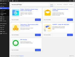 Page screenshot: File Manager &rarr; Recommended Plugins