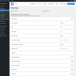 Page screenshot: FilterPlus → Filter Sets