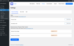 Page screenshot: FilterPlus → Settings