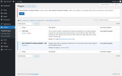 Page screenshot: Plugins ‹ Test site — WordPress