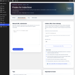 Page screenshot: Findex &rarr; Manual submission