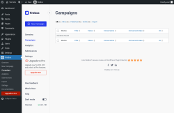 Page screenshot: FireBox → Campaigns