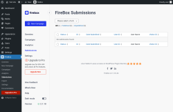 Page screenshot: FireBox → Submissions