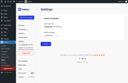 Page screenshot: FireBox → Import