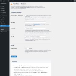 Page screenshot: FlareStats &rarr; Settings