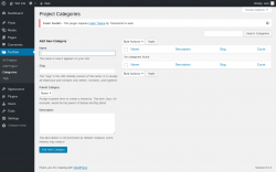 Page screenshot: Portfolio → Categories