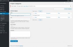 Page screenshot: Portfolio → Categories