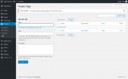 Page screenshot: Portfolio → Tags