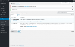 Page screenshot: Plugins ‹ Test site — WordPress