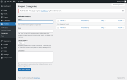 Page screenshot: Portfolio → Categories
