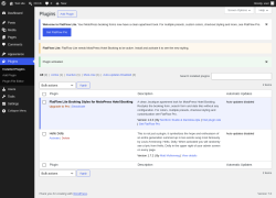 Page screenshot: Plugins &lsaquo; Test site &mdash; WordPress