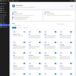 Page screenshot: Flexa Block