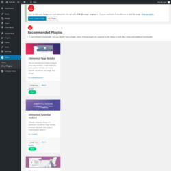 Page screenshot: Flexia → Rec. Plugins