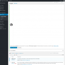 Page screenshot: Plugins ‹ Test site — WordPress