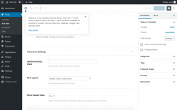 Page screenshot: Add New Post ‹ Test site — WordPress