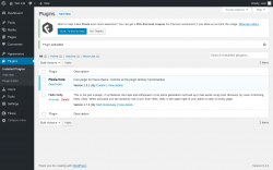 Page screenshot: Plugins ‹ Test site — WordPress