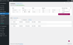Page screenshot: Invoices