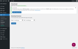 Page screenshot: Invoices → Download