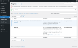 Page screenshot: Plugins ‹ Test site — WordPress