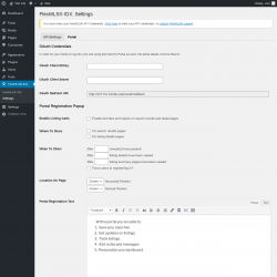 Page screenshot: FlexMLS® IDX → Settings → Portal