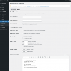 Page screenshot: FlexMLS® IDX → Settings → Portal