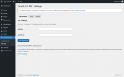 Page screenshot: FlexMLS® IDX → Settings