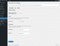 Page screenshot: FlexMLS® IDX → Settings → Style