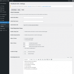 Page screenshot: FlexMLS® IDX → Settings → Portal