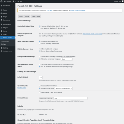 Page screenshot: FlexMLS® IDX → Settings