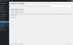 Page screenshot: FlexMLS® IDX → Settings → Clear Cache