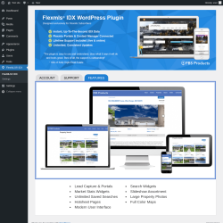 Page screenshot: FlexMLS® IDX → Features