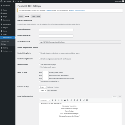 Page screenshot: Flexmls® IDX → Settings → Portal