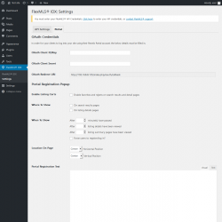 Page screenshot: FlexMLS® IDX → Settings → Portal