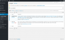 Page screenshot: Plugins ‹ Test site — WordPress