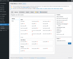 Page screenshot: Wow Plugins → Float Menu → Add new