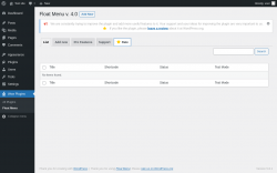 Page screenshot: Wow Plugins → Float Menu →  Rate
