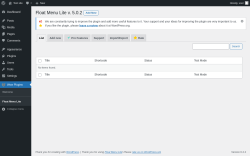 Page screenshot: Wow Plugins → Float Menu Lite