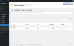 Page screenshot: Wow Plugins → Floating Button